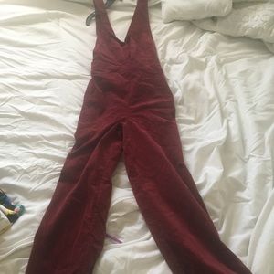 Burgundy Jumpsuit from Forever 21